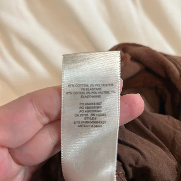 Wilfred Free Archer High Rise Brown Jeans size 6 - Picture 10 of 10